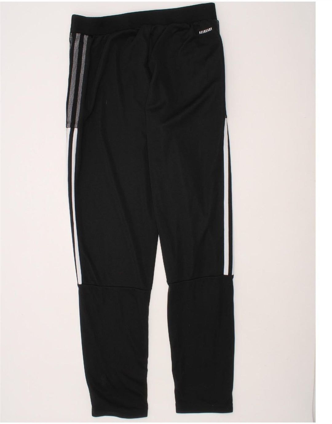 ADIDAS Boys Aeroready Tracksuit Trousers 13-14 Years  Black Polyester Vintage Adidas and Second-Hand Adidas from Messina Hembry 