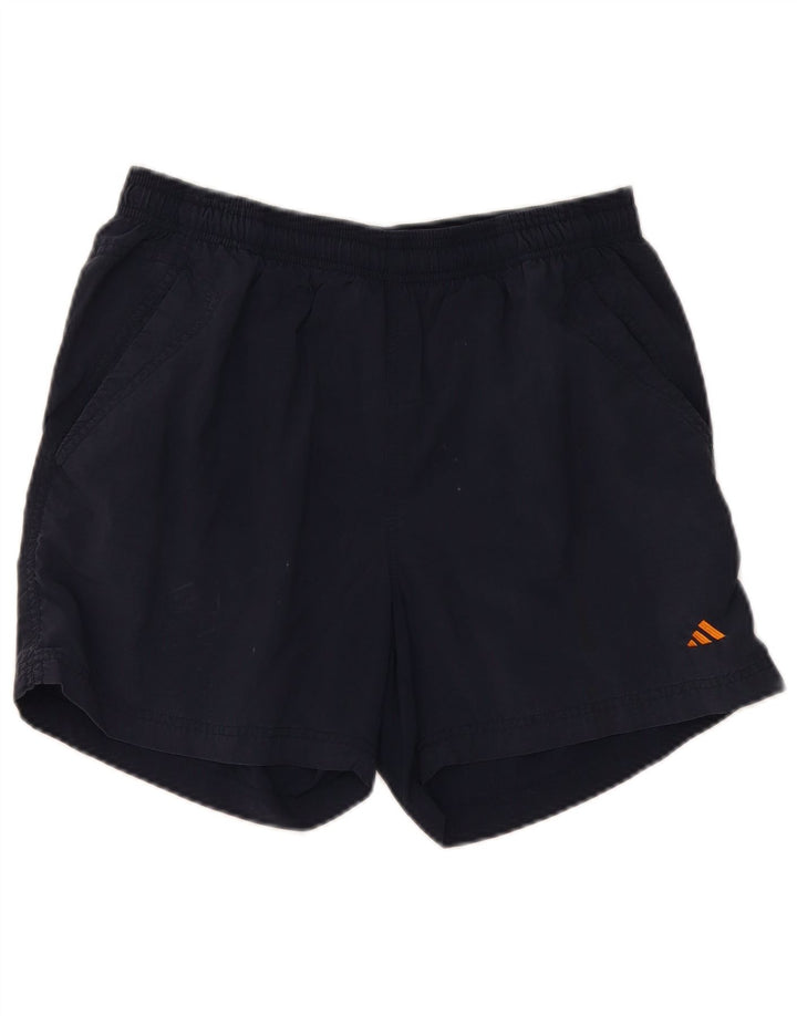 ADIDAS Mens Sport Shorts Medium  Navy Blue Polyester