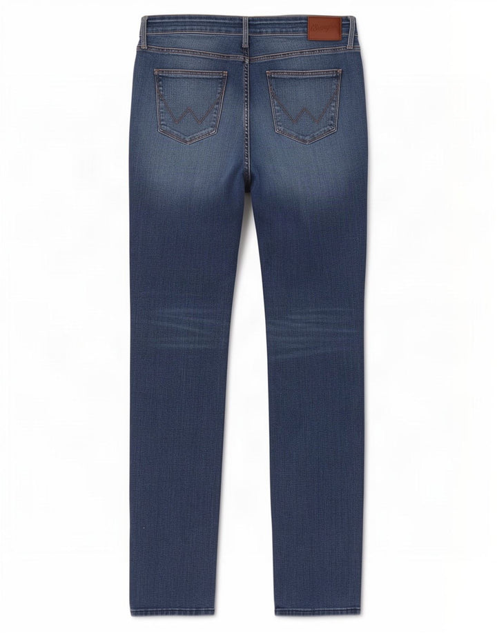 Wrangler Womens Slim Jeans W31 L34 Blue Cotton