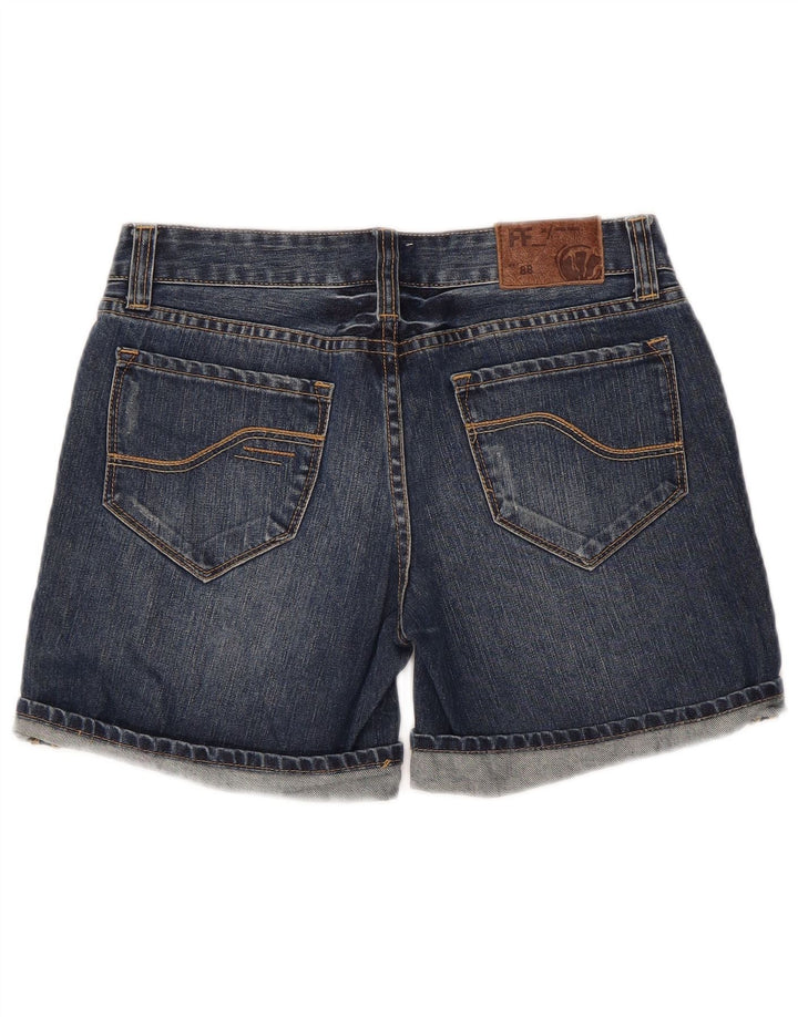 FAT FACE Womens Denim Shorts W24 XS Navy Blue Cotton