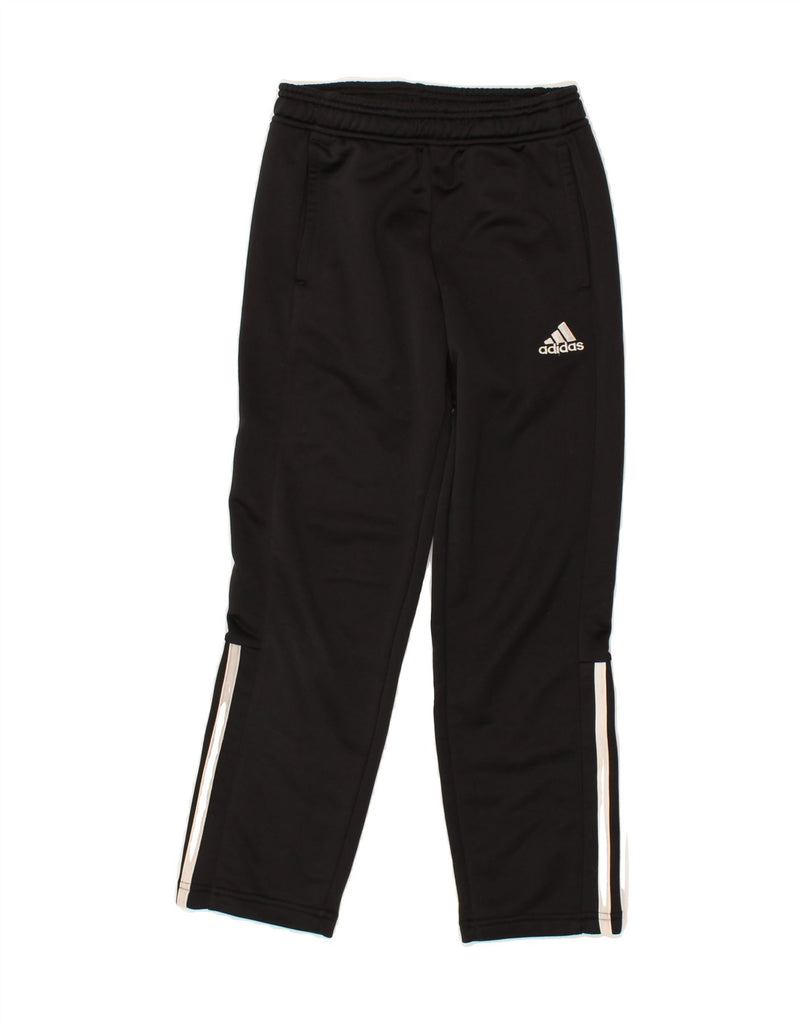 ADIDAS Boys Tracksuit Trousers 9-10 Years Black Polyester | Vintage Adidas | Thrift | Second-Hand Adidas | Used Clothing | Messina Hembry 