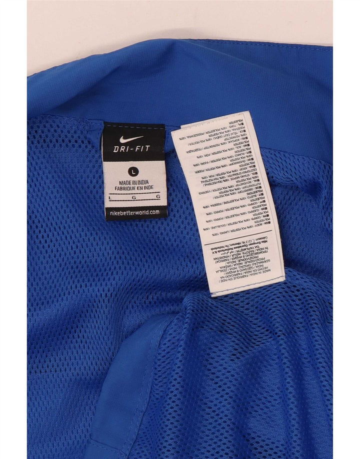 Nike Mens Hampshire FA Tracksuit Top Jacket Large Blue Polyester
