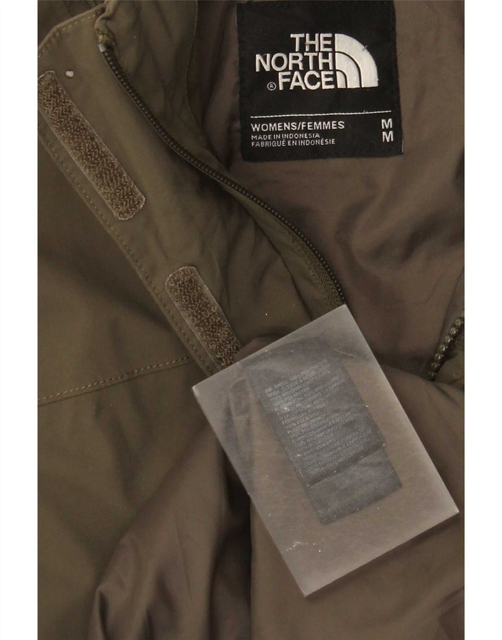 The North Face Womens Hooded Windbreaker Jacket UK 14 Medium Khaki