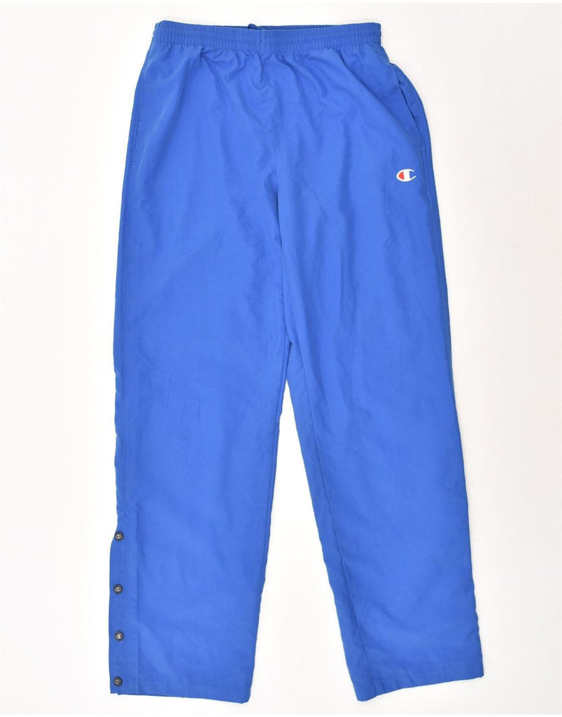 CHAMPION Mens Tracksuit Trousers Medium Blue Polyester | Vintage Champion | Thrift | Second-Hand Champion | Used Clothing | Messina Hembry 