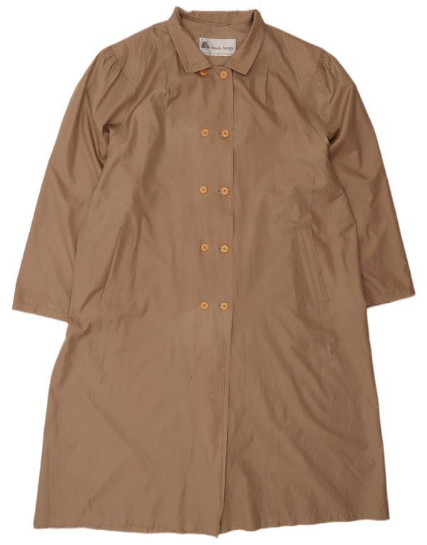 Claude Havrey Womens Oversized Double Breasted Coat EU 52 4XL Brown