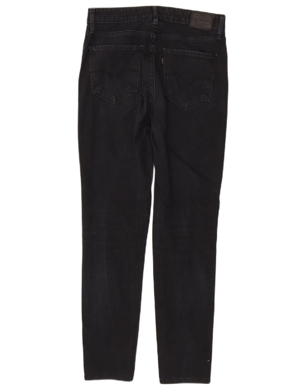 Levi's Womens 721 High Rise Skinny Jeans W29 L30 Black Cotton