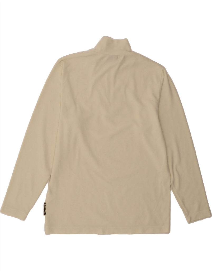 ASICS Mens Zip Neck Fleece Jumper Medium Beige Polyester Vintage Asics and Second-Hand Asics from Messina Hembry 
