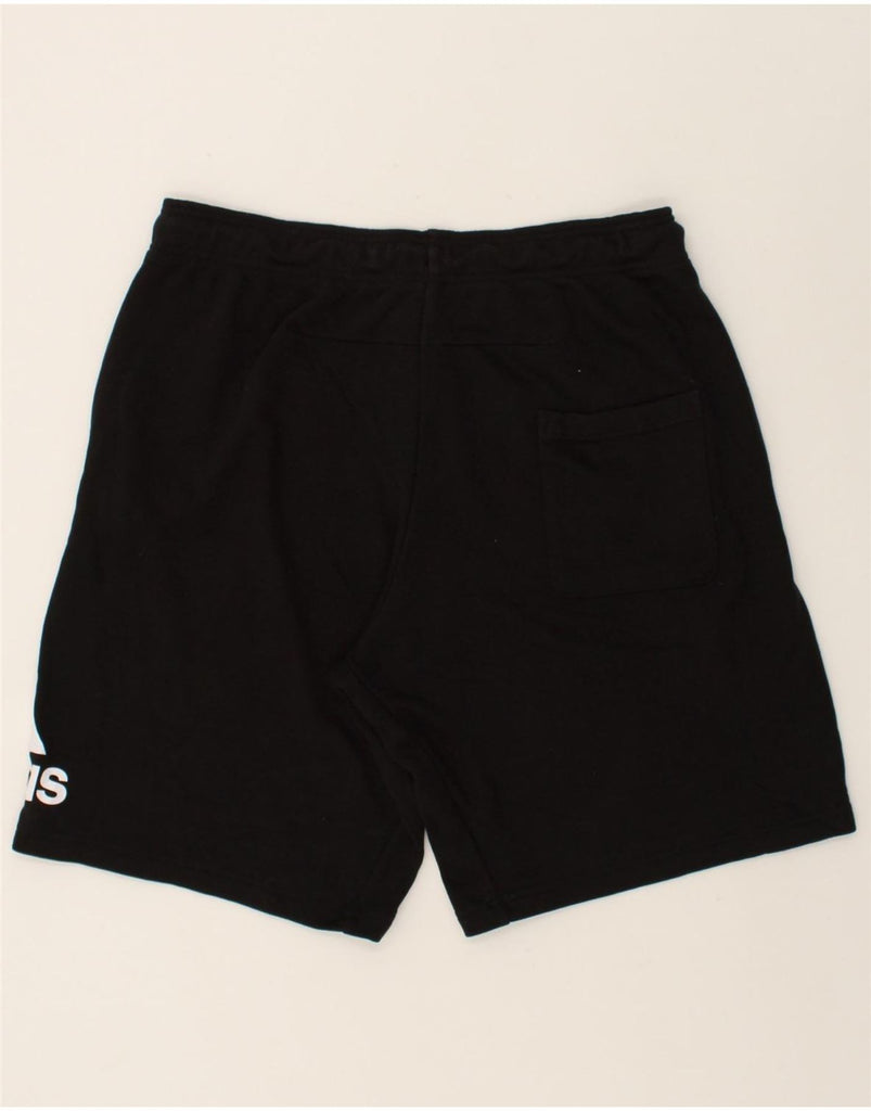 ADIDAS Mens Graphic Sport Shorts XL Black Cotton | Vintage Adidas | Thrift | Second-Hand Adidas | Used Clothing | Messina Hembry 