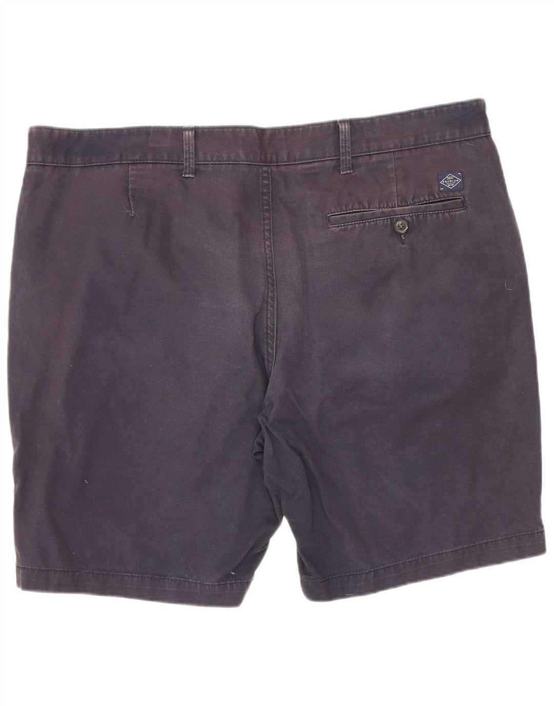 Marks & Spencer Mens Chino Shorts W38 XL Navy Blue Cotton