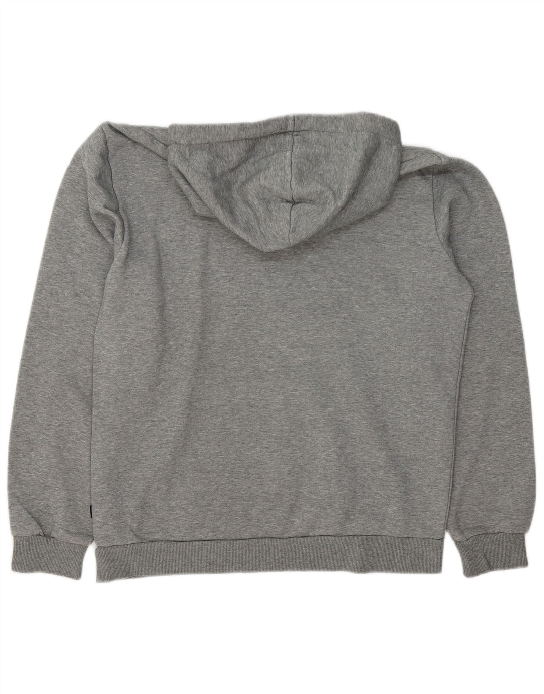 Puma Mens Graphic Hoodie Jumper Medium Grey Flecked Cotton