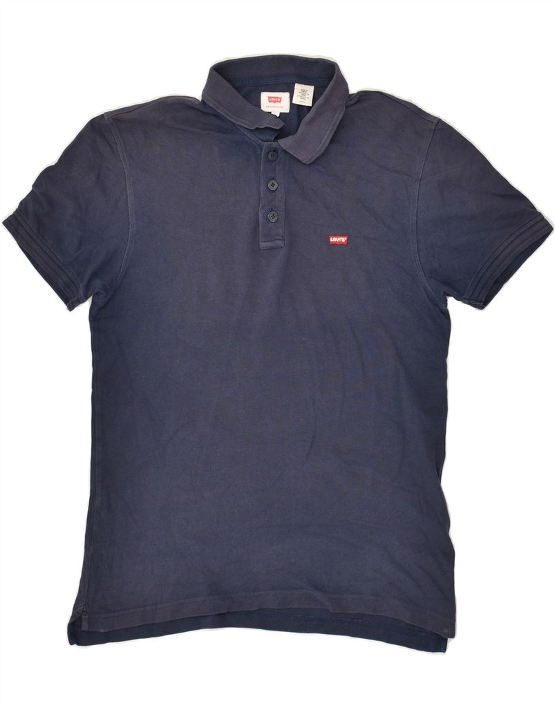 LEVI'S Mens Polo Shirt Small Navy Blue Cotton | Vintage Levi's | Thrift | Second-Hand Levi's | Used Clothing | Messina Hembry 