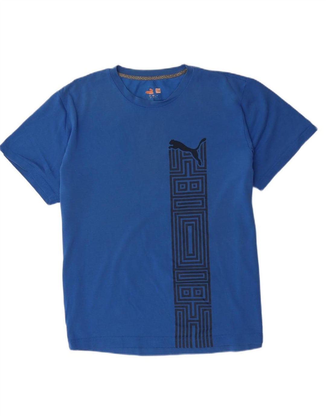PUMA Mens Graphic T-Shirt Top Large Blue