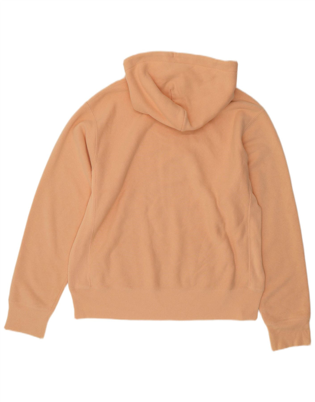 CHAMPION Mens Hoodie Jumper Medium Orange Cotton