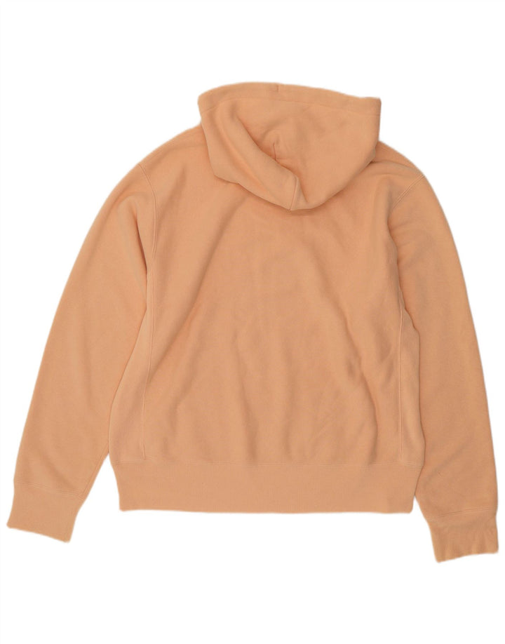 CHAMPION Mens Hoodie Jumper Medium Orange Cotton