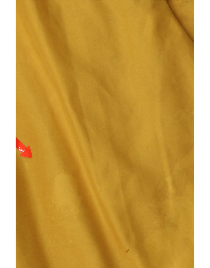 Slam Mens Hooded Bomber Jacket UK 44 2XL Yellow Colourblock Polyester