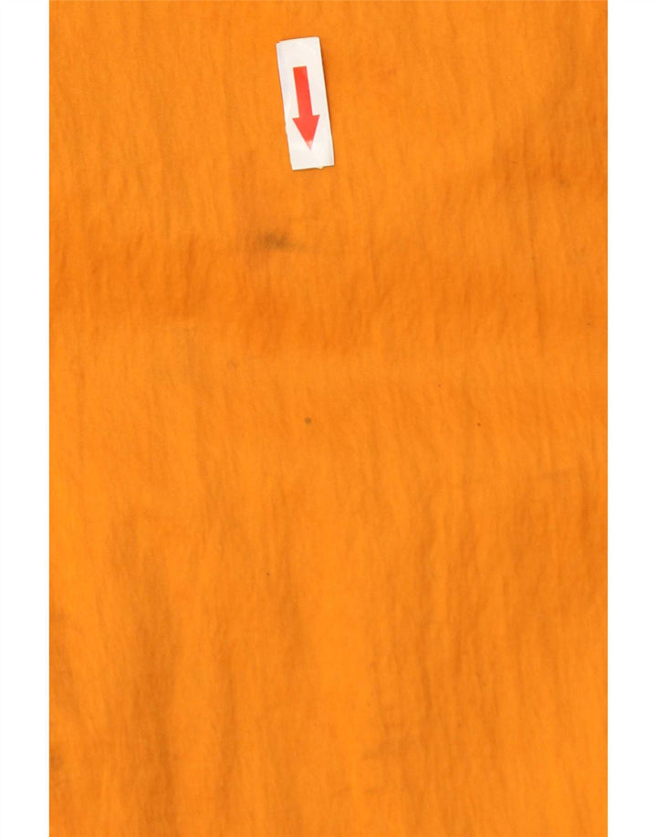Pretty Green Mens Smiley Hooded Raincoat UK 40 Large Orange Polyester