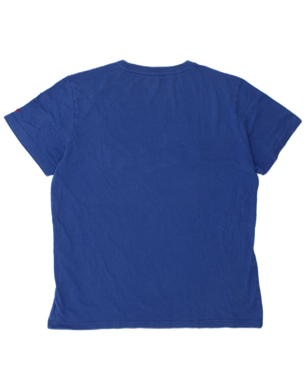 Napapijri Mens Graphic T-Shirt Top XL Blue