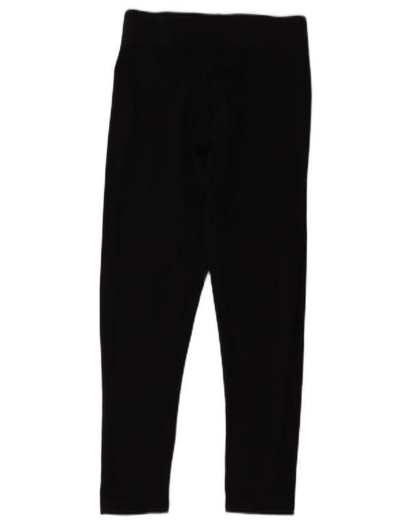 Adidas Womens Graphic Leggings UK 8/10 Small Black Cotton
