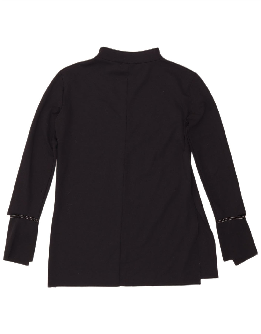Zara Womens Top Long Sleeve UK 10 Small Black Polyester
