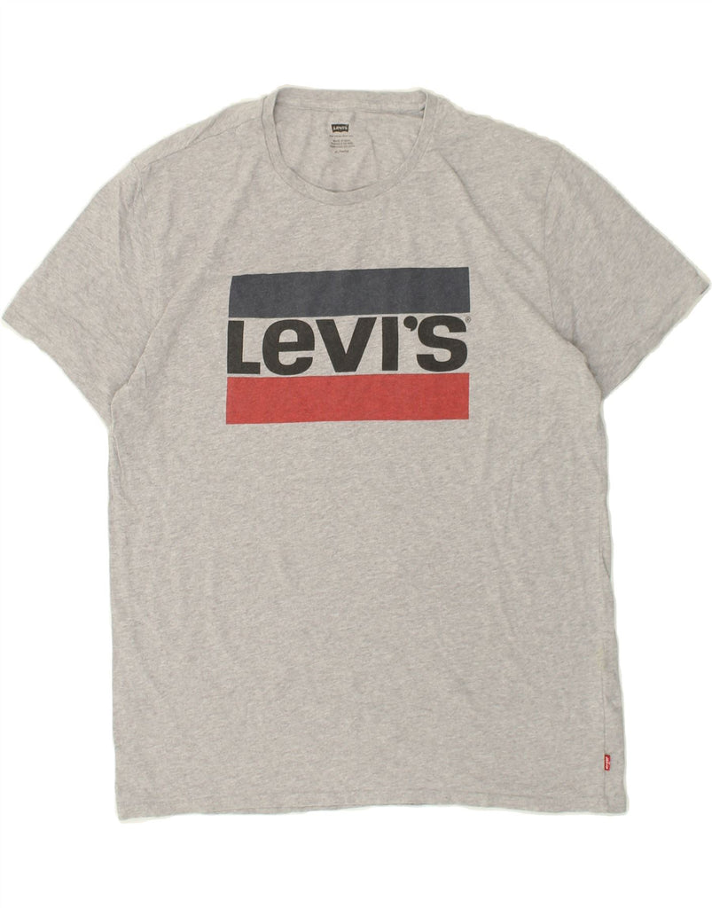 LEVI'S Mens Graphic T-Shirt Top XL Grey Cotton | Vintage Levi's | Thrift | Second-Hand Levi's | Used Clothing | Messina Hembry 