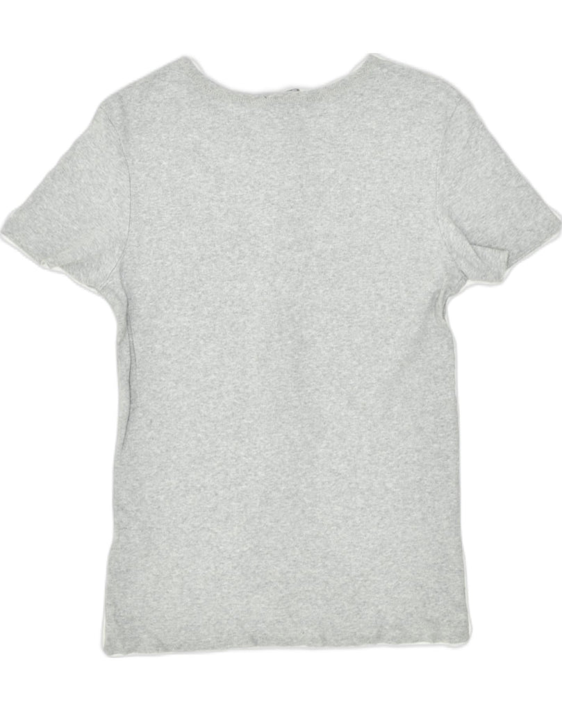 CALVIN KLEIN Womens T-Shirt Top UK 8 Small Grey Cotton | Vintage Calvin Klein | Thrift | Second-Hand Calvin Klein | Used Clothing | Messina Hembry 