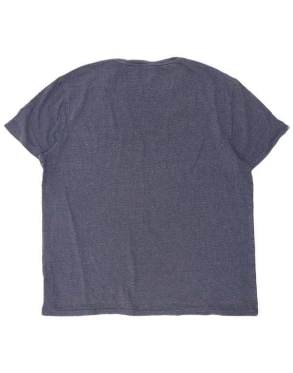 Polo Ralph Lauren Mens Custom Slim Fit T-Shirt Top XL Blue Cotton