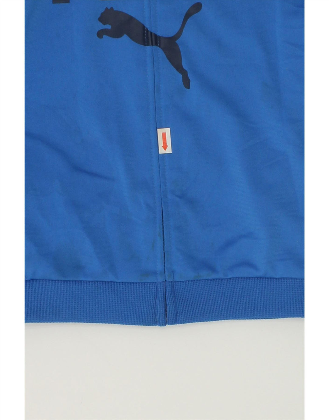 PUMA Boys Graphic Tracksuit Top Jacket 3-4 Years Blue Colourblock | Vintage Puma | Thrift | Second-Hand Puma | Used Clothing | Messina Hembry 