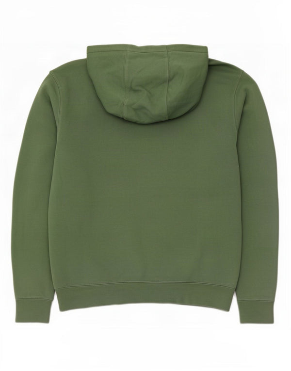 Nike Mens Hoodie Jumper Medium Green Cotton