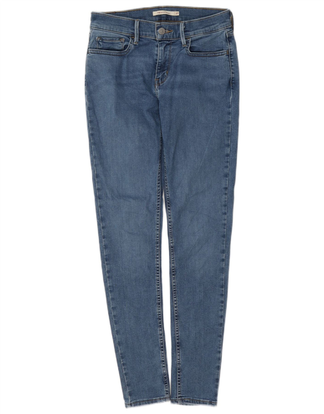 Levi's Womens 710 Super Skinny Jeans W27 L29 Blue