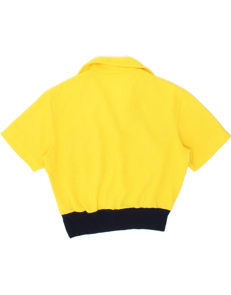 VINTAGE Womens Blouse Top EU 40 Medium Yellow Colourblock | Vintage Vintage | Thrift | Second-Hand Vintage | Used Clothing | Messina Hembry 