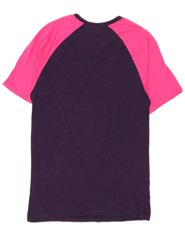 NIKE Mens Barcelona T-Shirt Top Small Navy Blue Colourblock Cotton