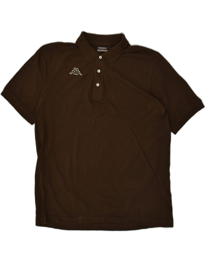 KAPPA Mens Polo Shirt XL Brown Cotton | Vintage Kappa | Thrift | Second-Hand Kappa | Used Clothing | Messina Hembry 