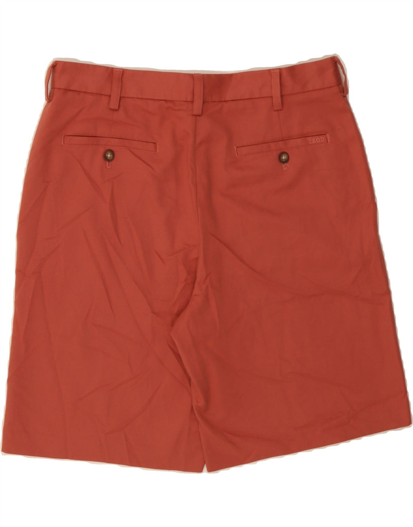 IZOD Mens Chino Shorts W34 Large Red Polyester Vintage Izod and Second-Hand Izod from Messina Hembry 