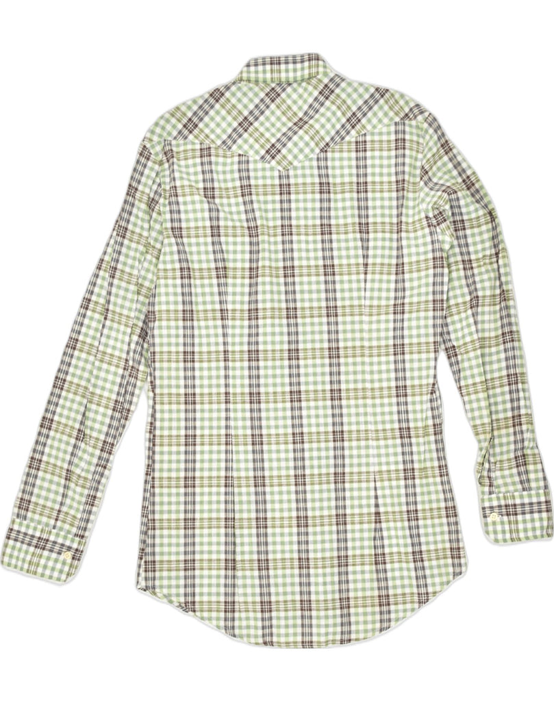 VINTAGE Mens Shirt XL Green Check Cotton | Vintage | Thrift | Second-Hand | Used Clothing | Messina Hembry 