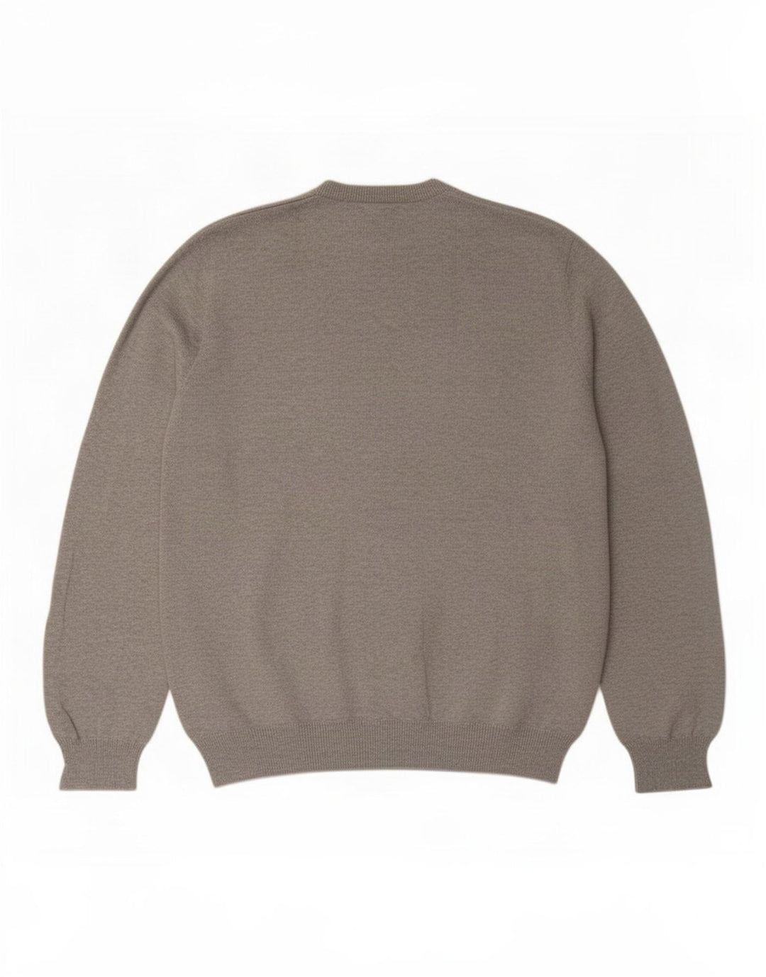 Marks & Spencer Mens V-Neck Jumper Sweater Large Grey Cotton