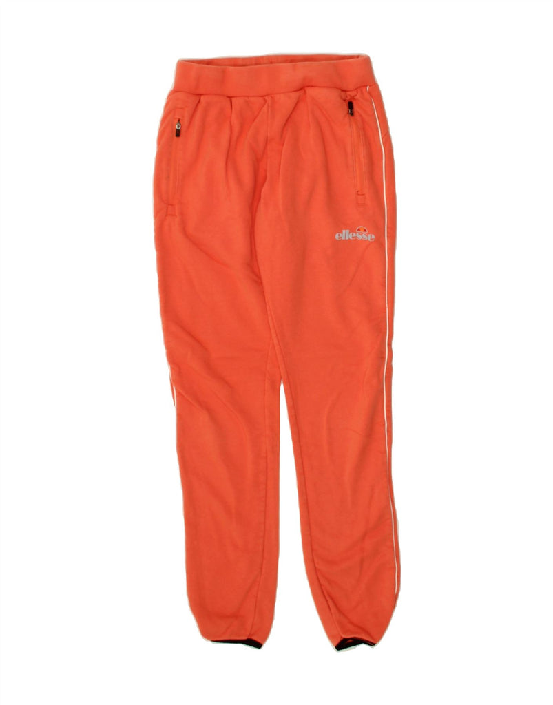 ELLESSE Womens Tracksuit Trousers UK 12 Medium Orange Cotton | Vintage Ellesse | Thrift | Second-Hand Ellesse | Used Clothing | Messina Hembry 