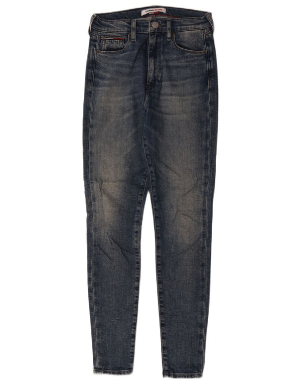 Tommy Hilfiger Womens Skinny Jeans W27 L30 Blue Cotton