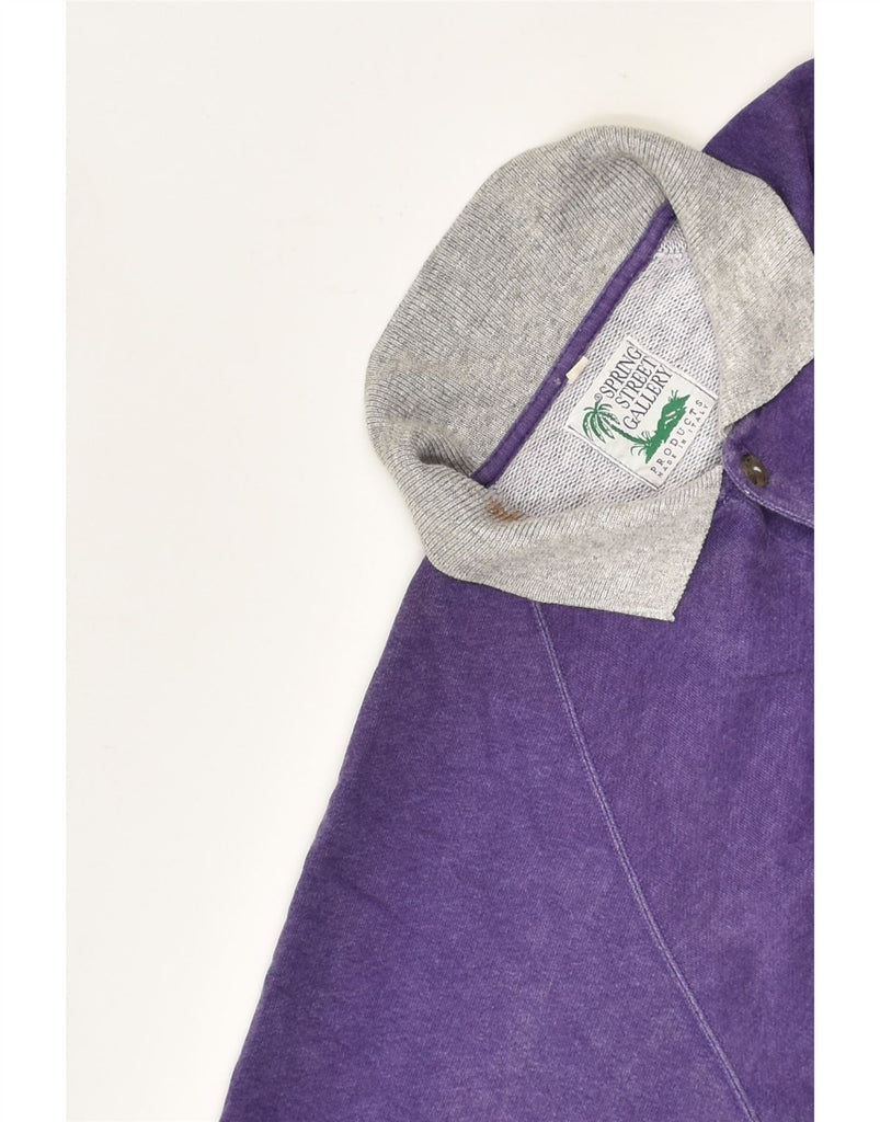 VINTAGE Mens Polo Shirt Large Purple Cotton | Vintage Vintage | Thrift | Second-Hand Vintage | Used Clothing | Messina Hembry 