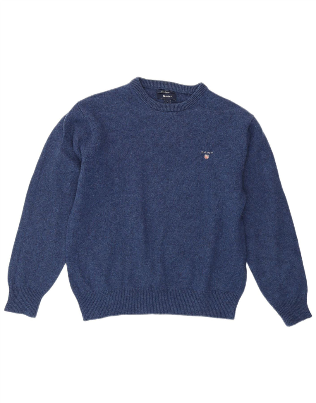 GANT Boys Crew Neck Jumper Sweater 12-13 Years Large Blue Lambswool