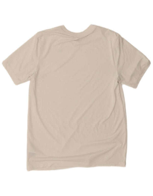 Nike Mens Dri Fit T-Shirt Top Medium White Polyester