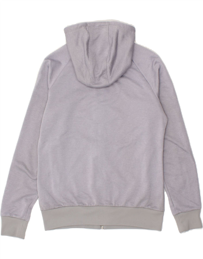 ADIDAS Womens Zip Hoodie Sweater UK 14 Medium  Grey Polyester | Vintage Adidas | Thrift | Second-Hand Adidas | Used Clothing | Messina Hembry 