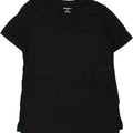 EDDIE BAUER Womens T-Shirt Top UK 10 Small Black Cotton | Vintage Eddie Bauer | Thrift | Second-Hand Eddie Bauer | Used Clothing | Messina Hembry 