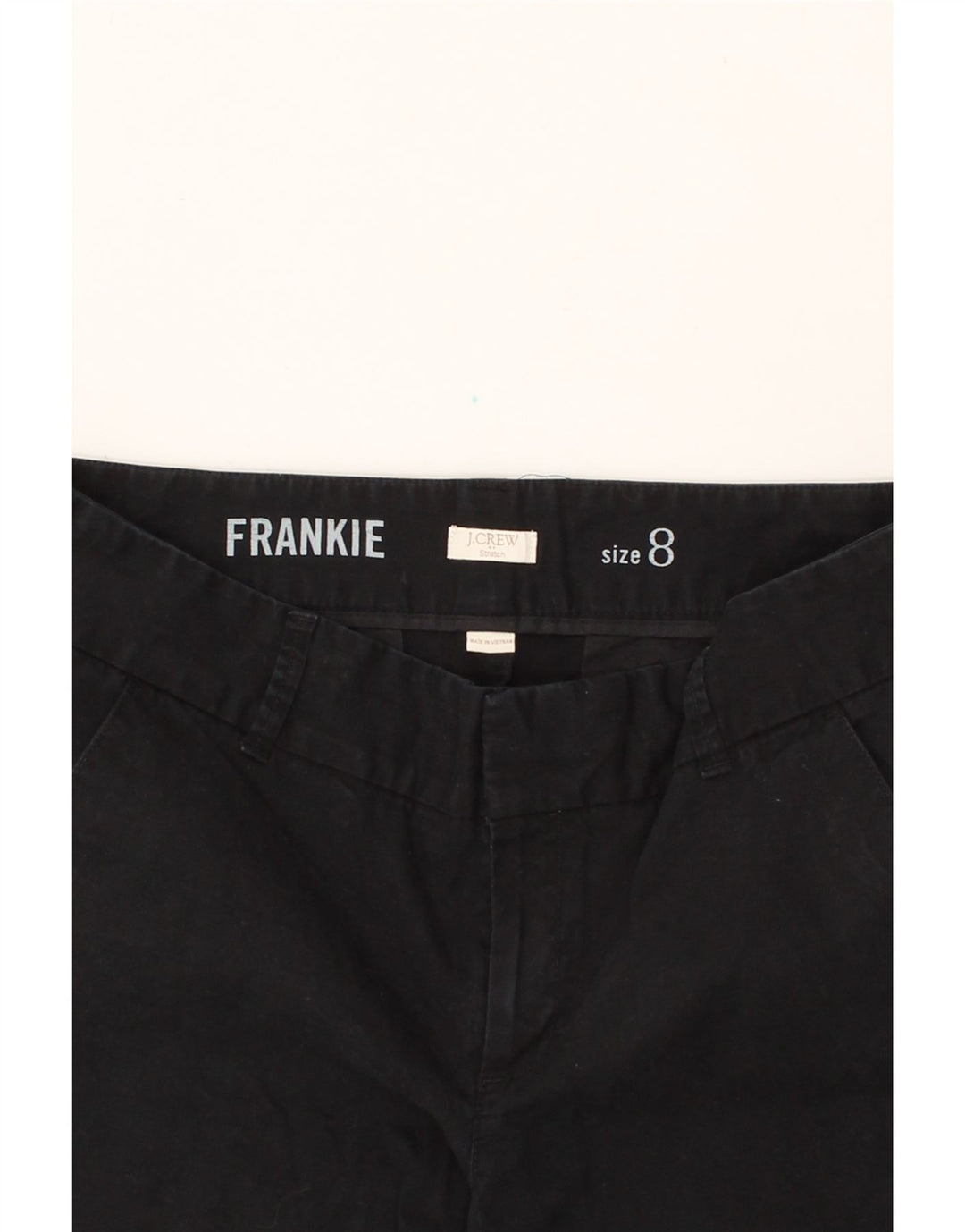 J. CREW Womens Frankie Chino Shorts US 8 Medium W30  Black Cotton Vintage J. Crew and Second-Hand J. Crew from Messina Hembry 
