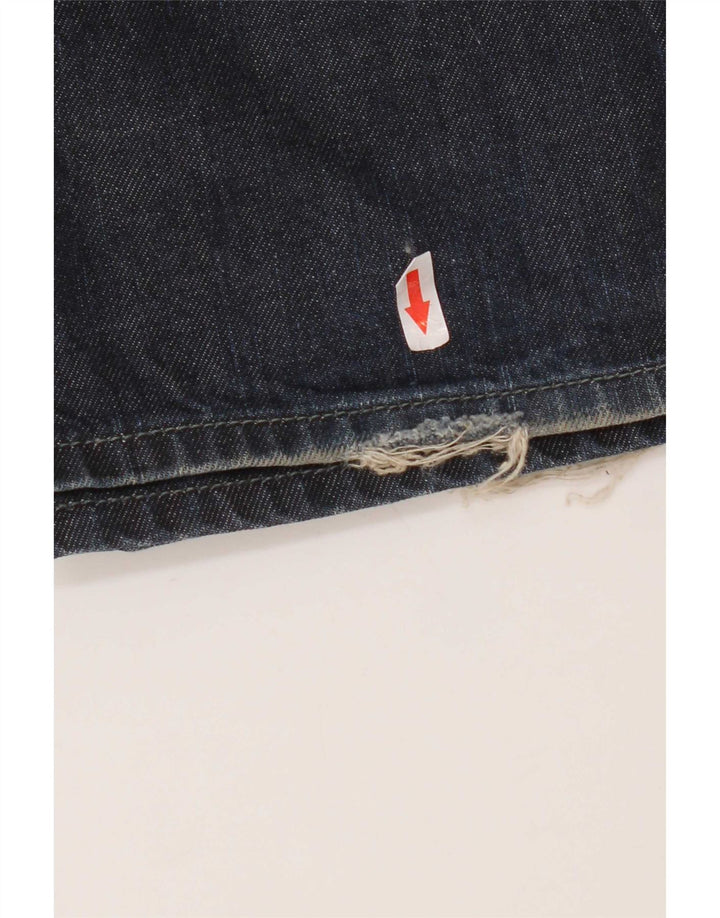 Diesel Mens Bootcut Jeans W36 L33 Navy Blue Cotton
