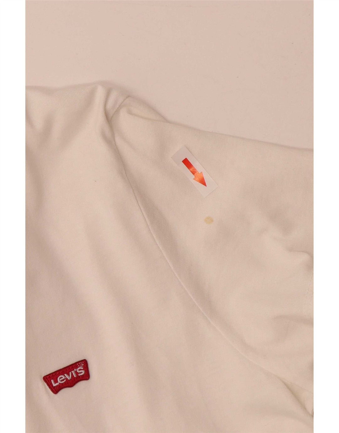 Levi's Mens T-Shirt Top Medium White Cotton