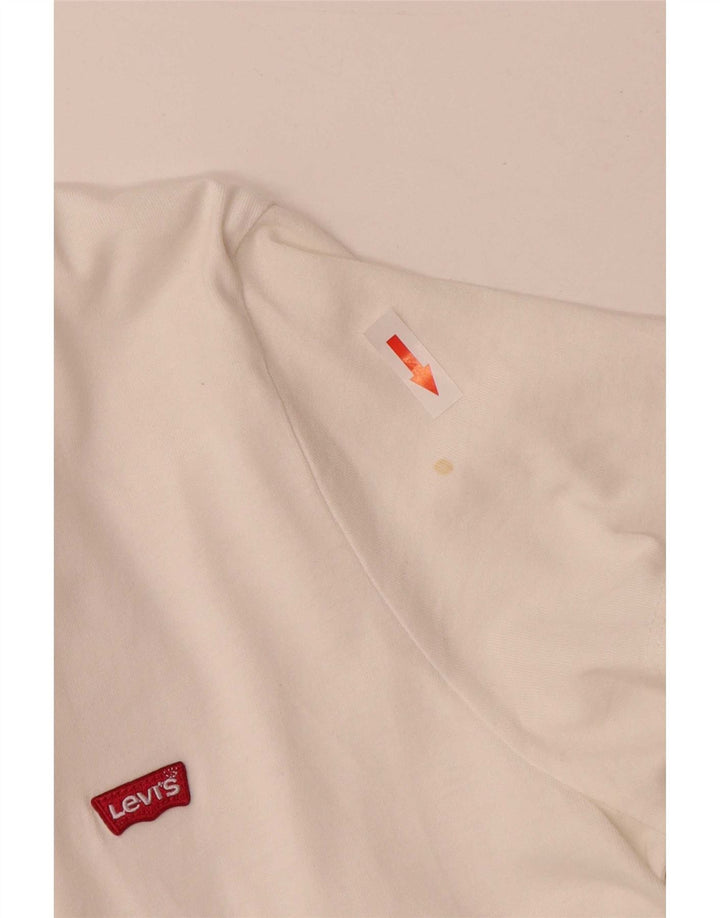 Levi's Mens T-Shirt Top Medium White Cotton