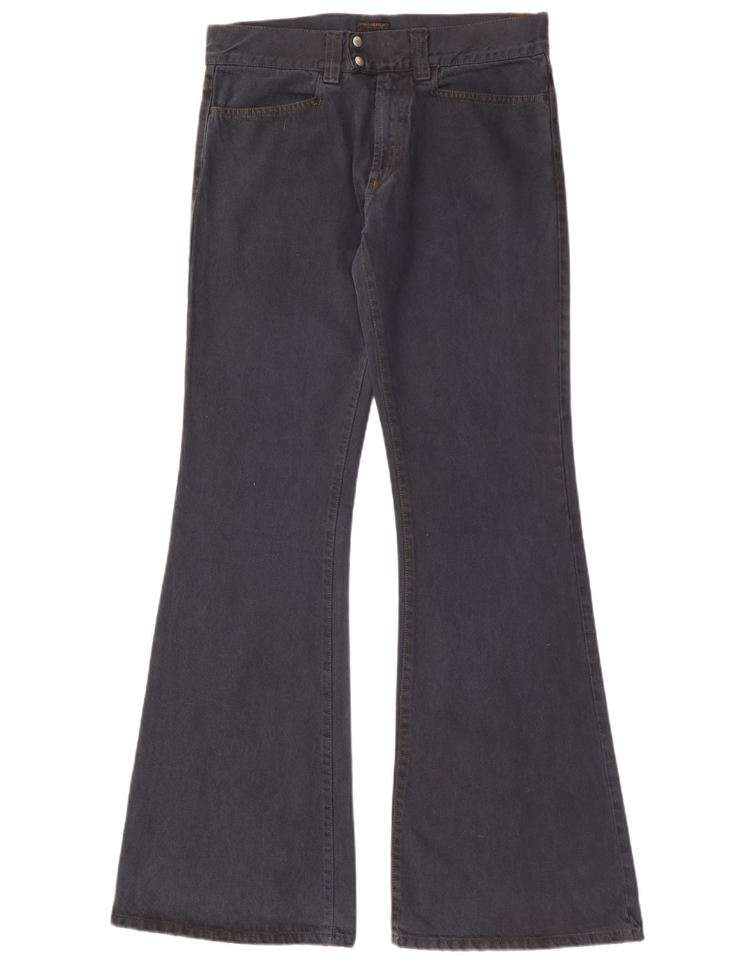 Energie Womens Flared Jeans  W33 L35 Navy Blue Cotton