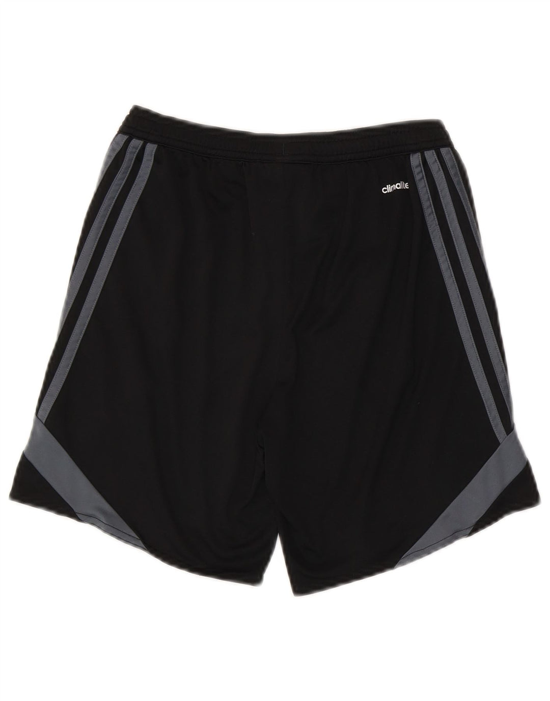 ADIDAS Boys Climalite Sport Shorts 11-12 Years Large Black Colourblock