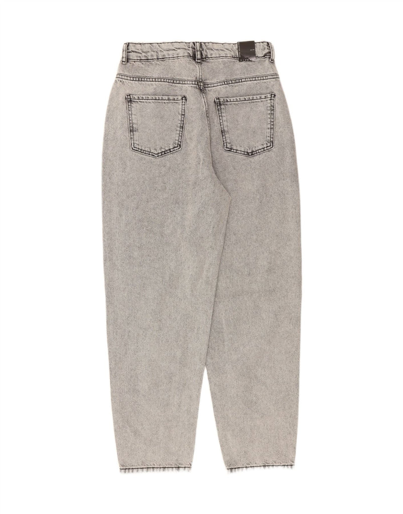SISLEY Girls High Waist Loose Jeans 13-14 Years 3XL W28 L28 Grey Cotton Vintage Sisley and Second-Hand Sisley from Messina Hembry 