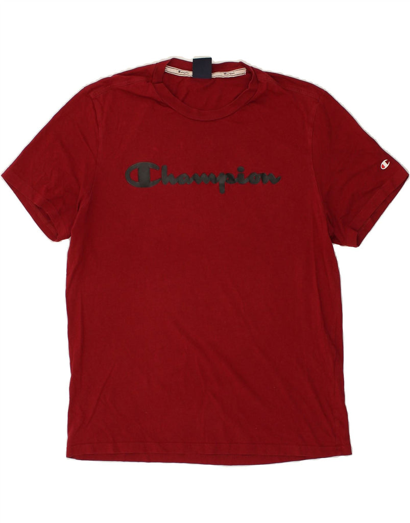 CHAMPION Mens Graphic T-Shirt Top Large Red Cotton | Vintage Champion | Thrift | Second-Hand Champion | Used Clothing | Messina Hembry 